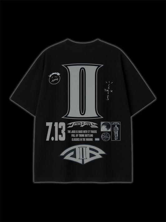 Travis Scott Jackboys- Oversized Premium Unisex Tshirt | Black