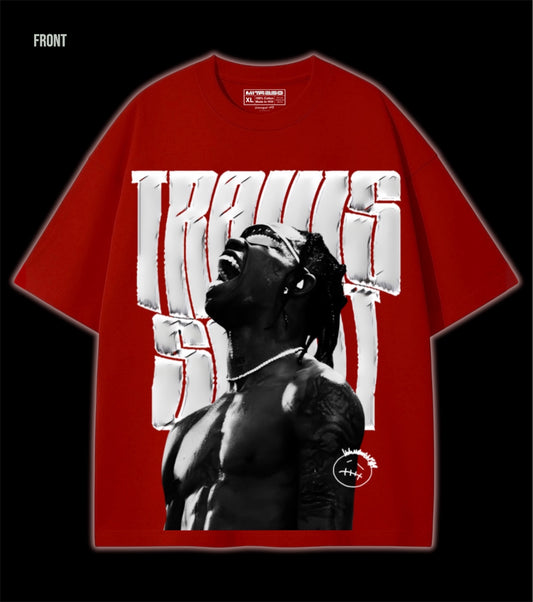 Travis Scott - Premium Oversized Unisex Tshirt | Black, Red, White