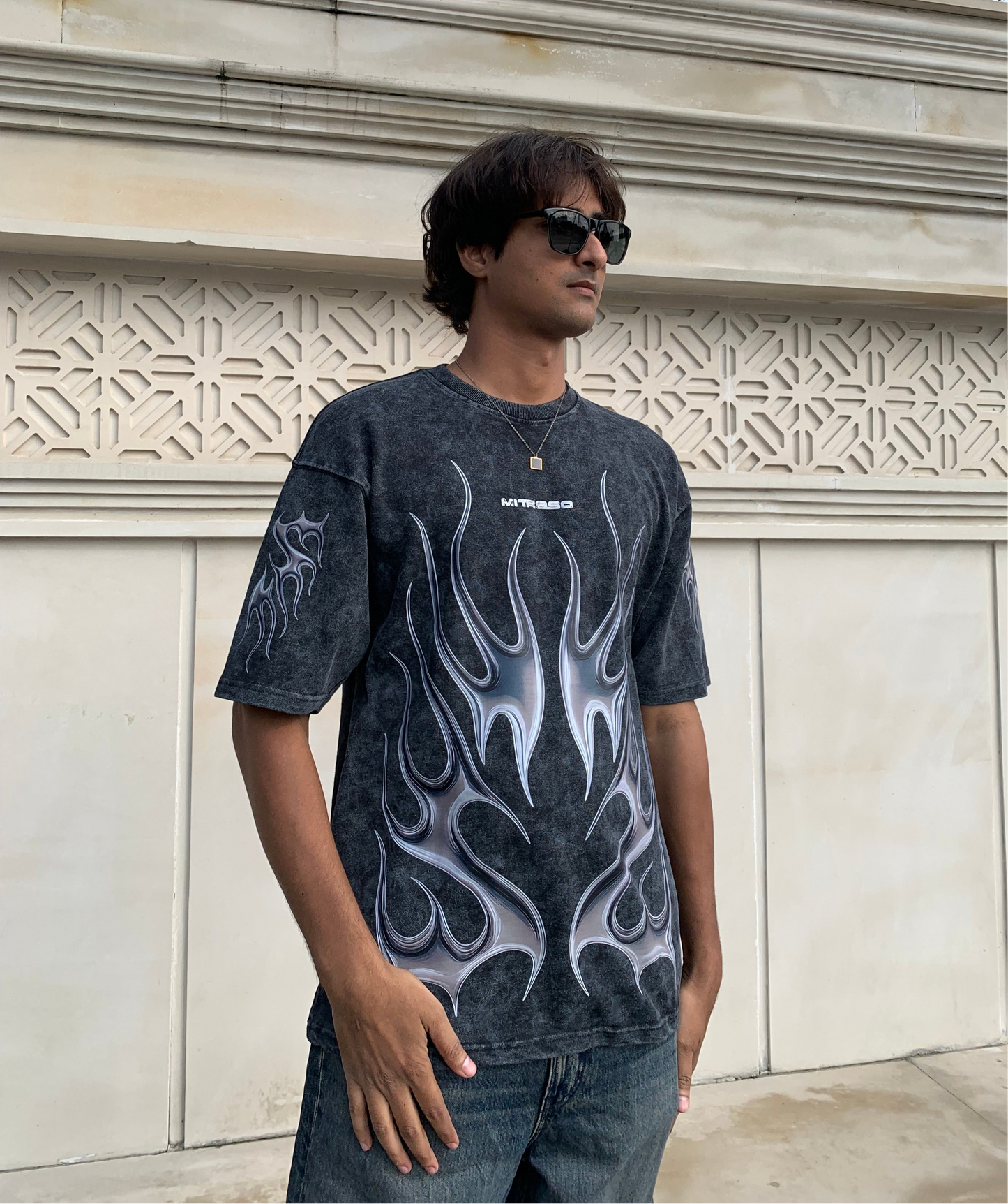 KARNAGE - Acid Washed Premium Oversized Unisex Tshirt | MITRASO