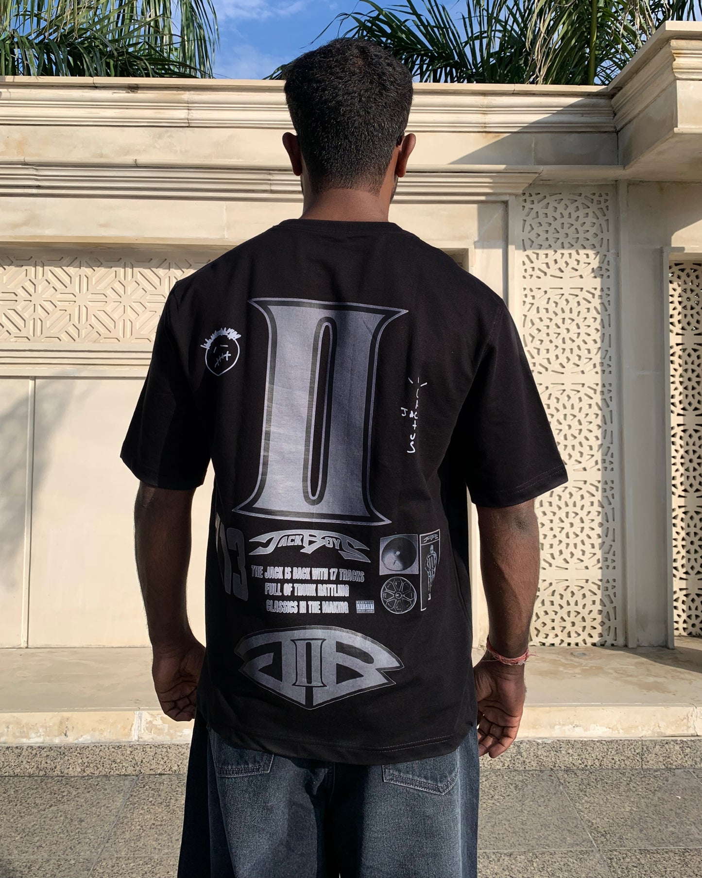 Travis Scott Jackboys- Oversized Premium Unisex Tshirt | Black