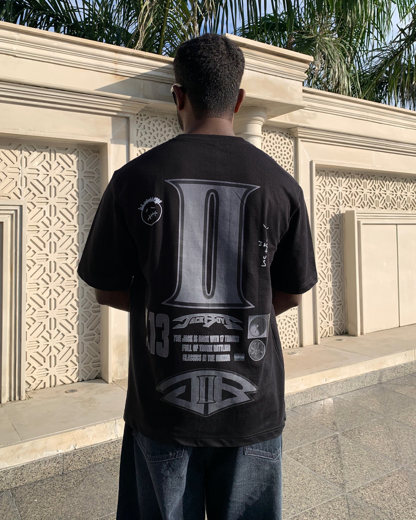 Travis Scott Jackboys- Oversized Premium Unisex Tshirt | Black