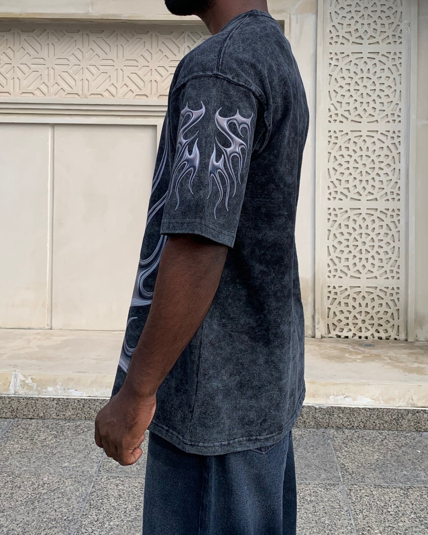 KARNAGE - Acid Washed Premium Oversized Unisex Tshirt | MITRASO