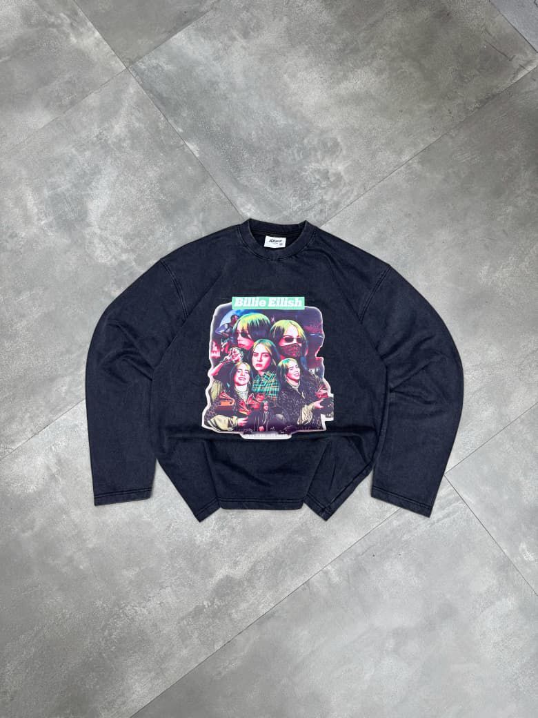 Acid Washed Full Sleeve Oversized Unisex Tee - Artist Edition