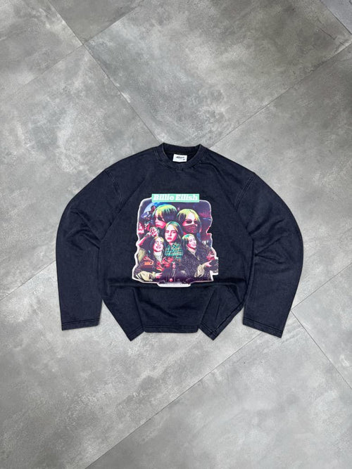 Acid Washed Full Sleeve Oversized Unisex Tee - Artist Edition