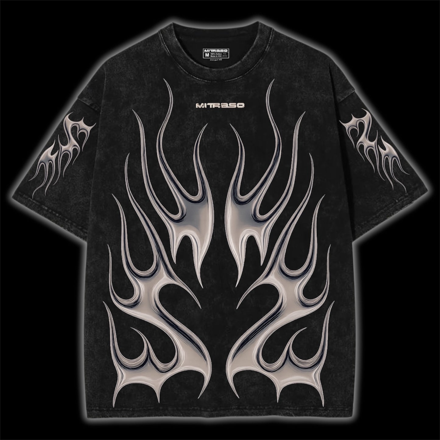 KARNAGE - Acid Washed Premium Oversized Unisex Tshirt | MITRASO