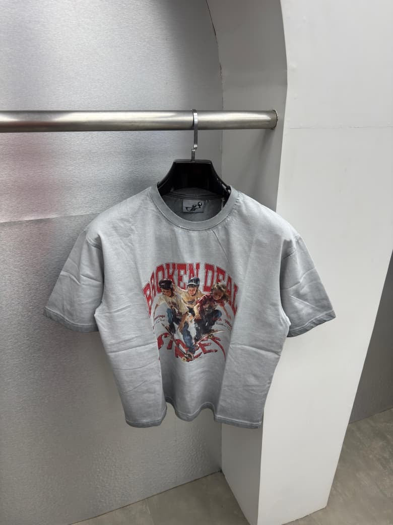 Faded Wash Graphic Unisex Oversized Tees