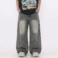Unisex Baggy Denim - Grey Wash