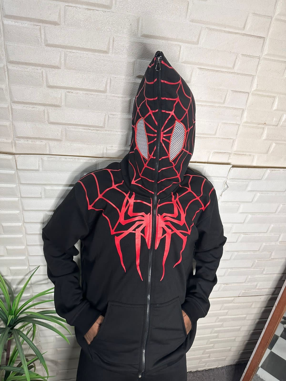 Unisex Spider Full Zipper Hoodie