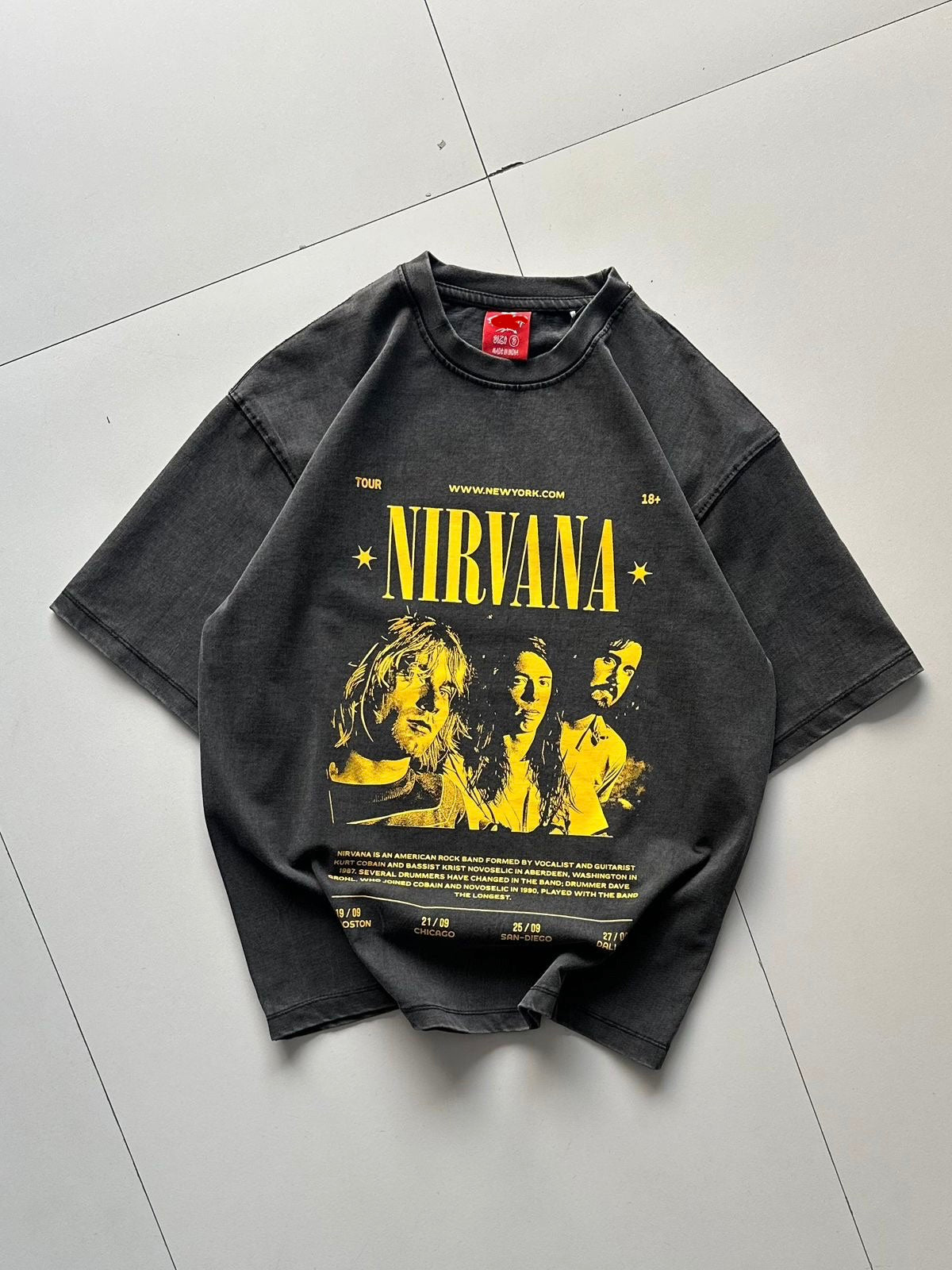 Acid Washed Imp Unisex Oversized Tee | 04