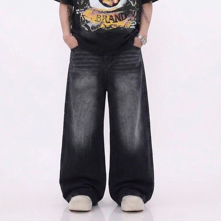 Unisex Baggy Denim - Black