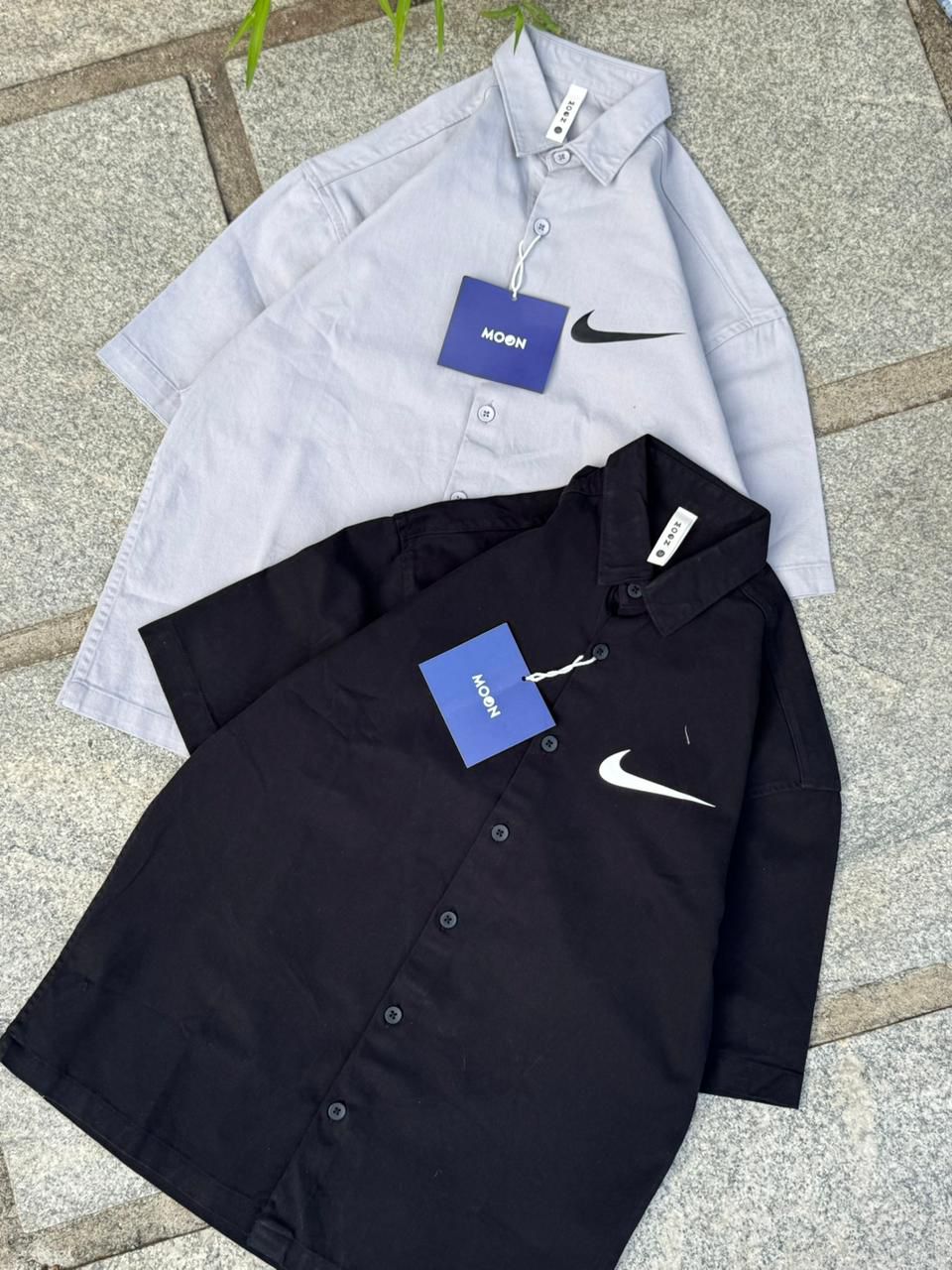 Oversized Shirt Imp, Black-Grey