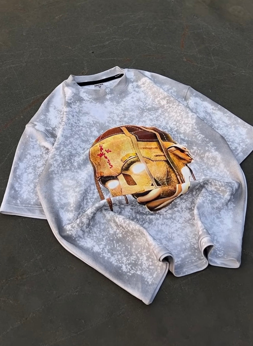 Travis Acid Cloud Washed Oversized Unisex Tees