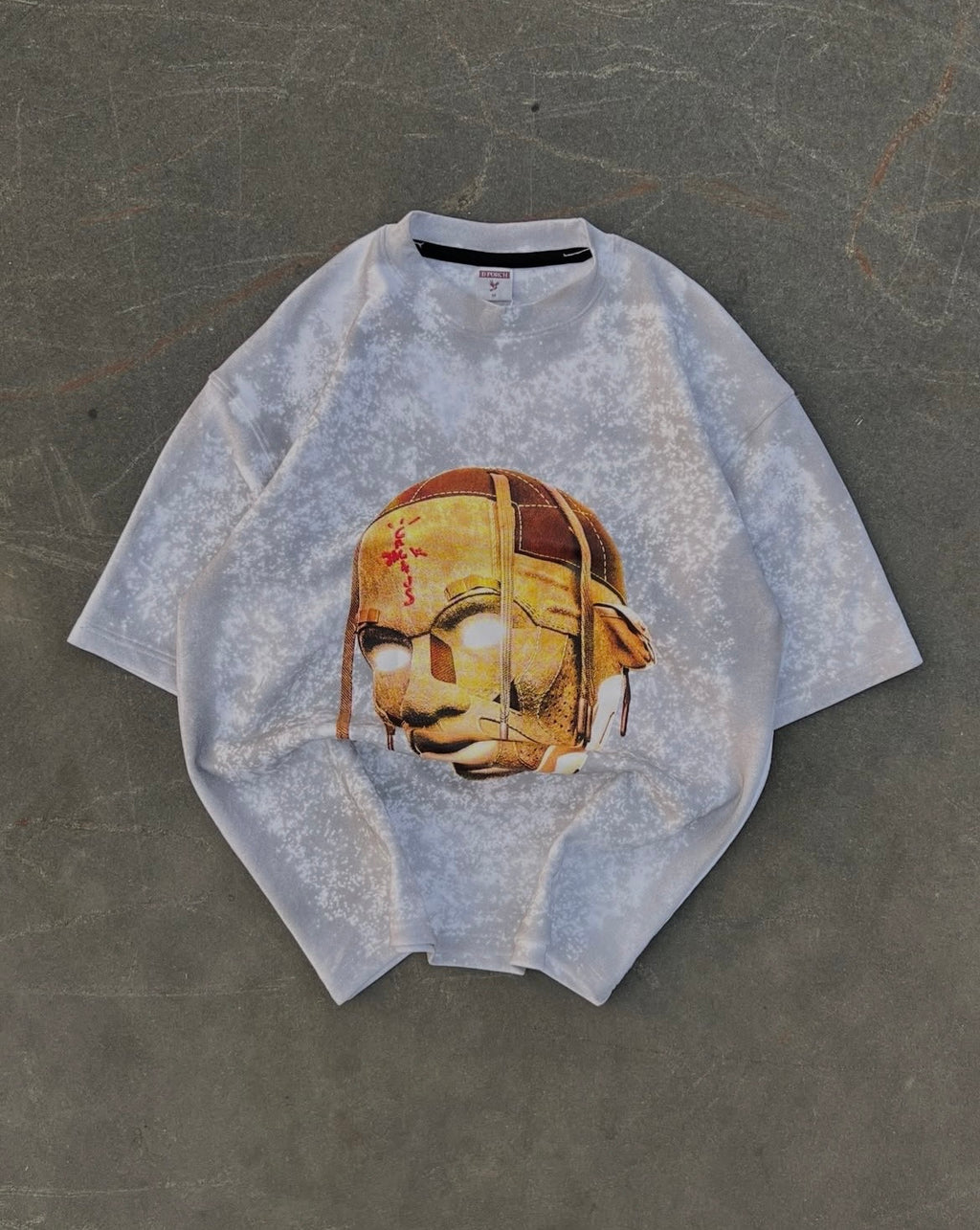 Travis Acid Cloud Washed Oversized Unisex Tees