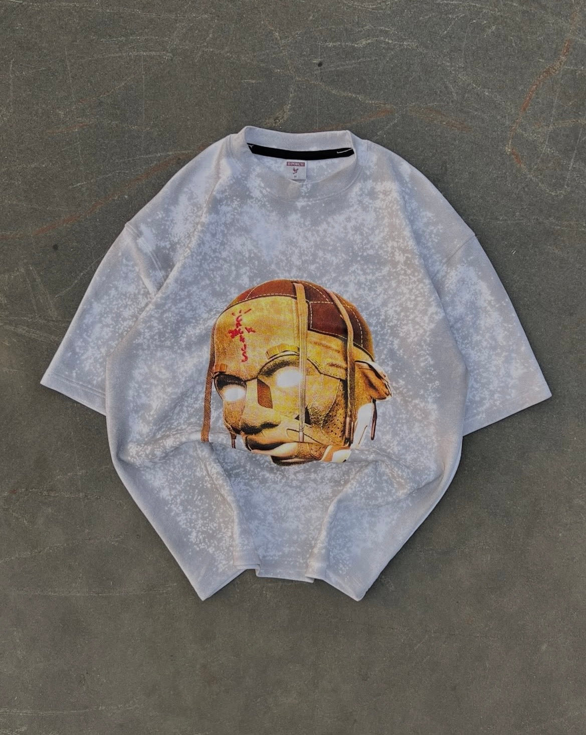Travis Acid Cloud Washed Oversized Unisex Tees