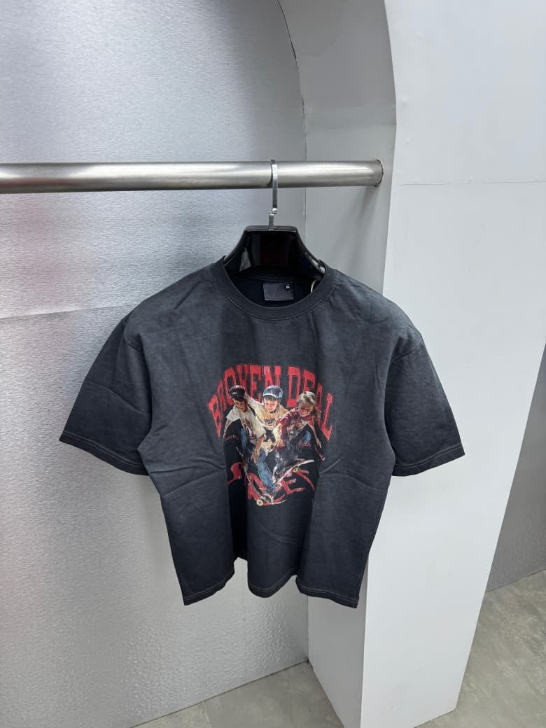 Faded Wash Graphic Unisex Oversized Tees
