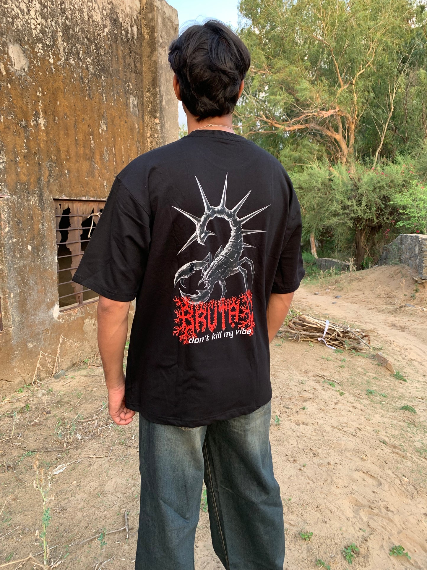 Brutal Black Oversized Tee