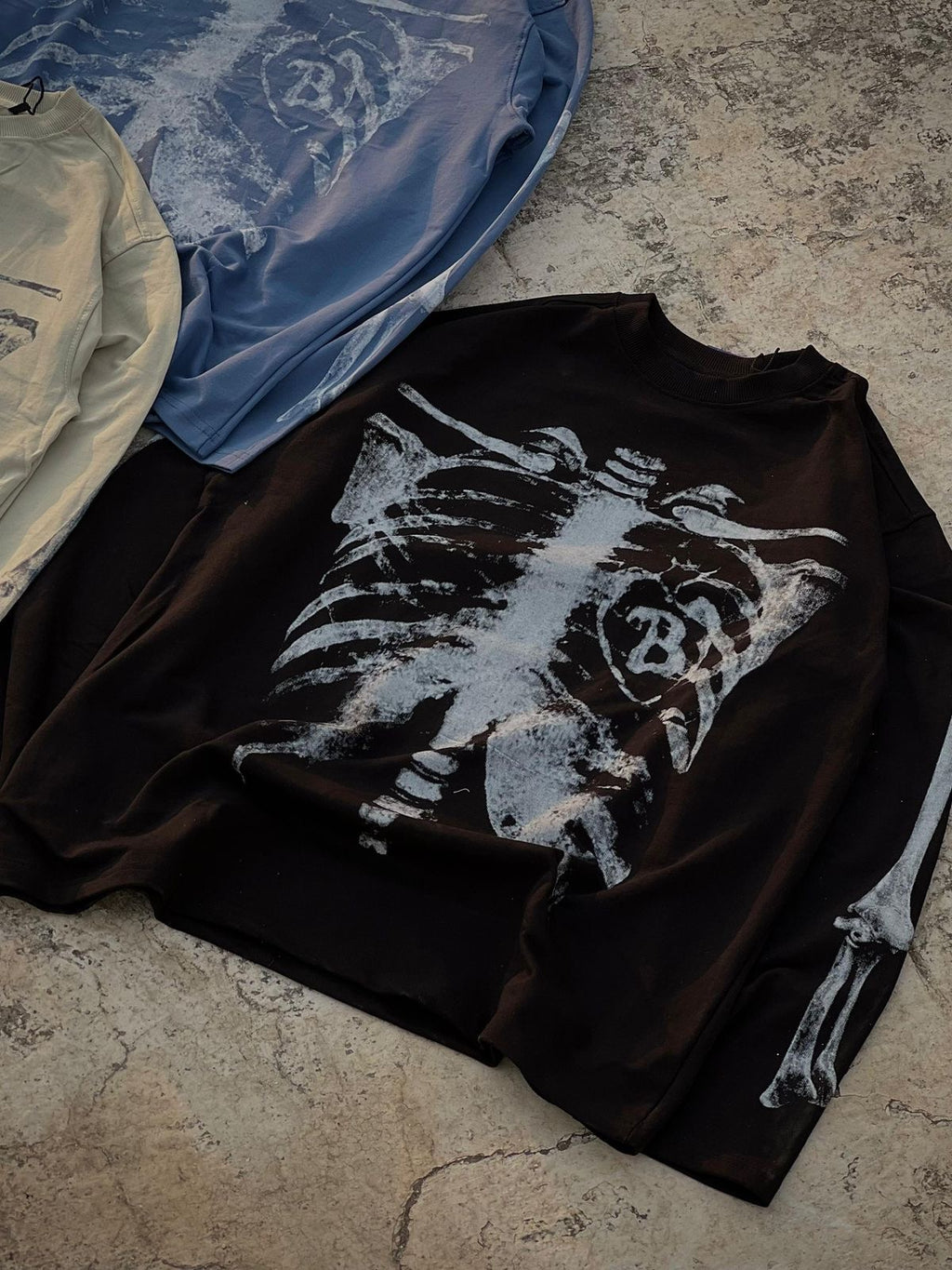 Full Sleeve Skeleton Oversized Unisex Tee