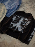 Full Sleeve Skeleton Oversized Unisex Tee