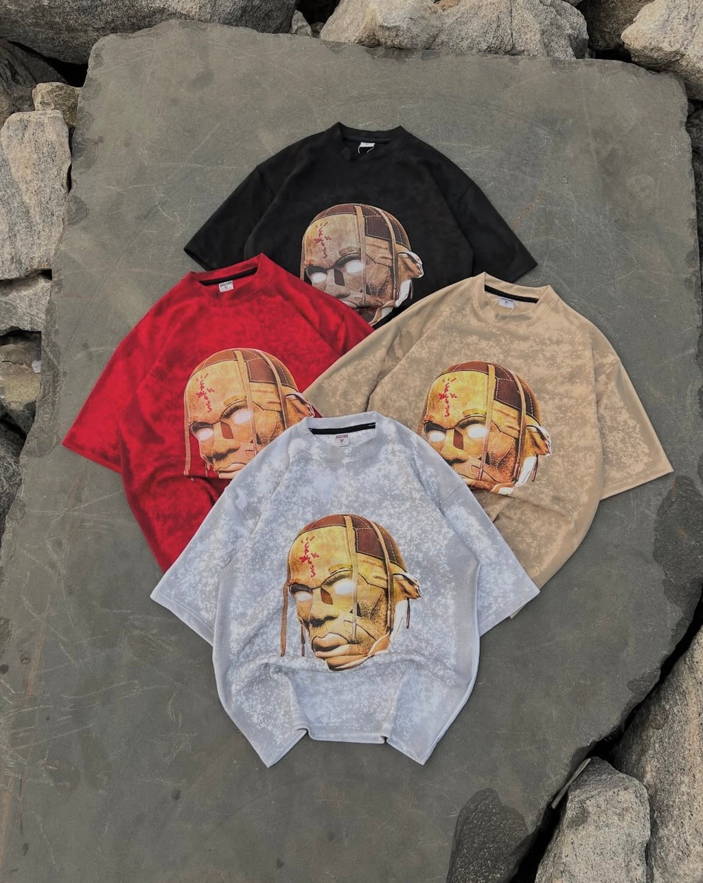 Travis Acid Cloud Washed Oversized Unisex Tees