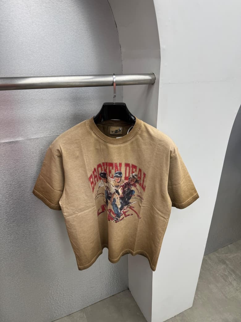 Faded Wash Graphic Unisex Oversized Tees