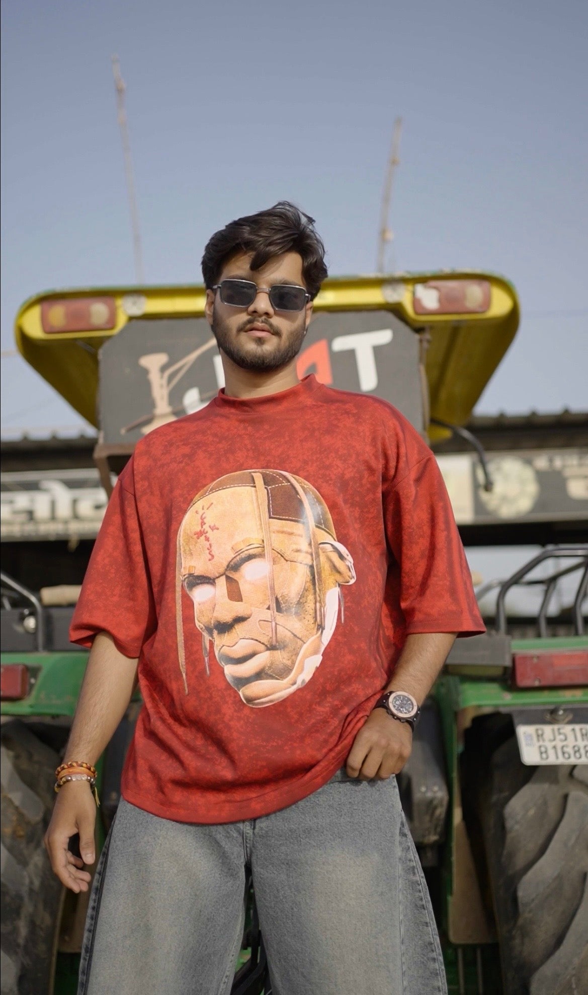Travis Acid Cloud Washed Oversized Unisex Tees