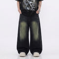 Unisex Baggy Denim - Green Wash
