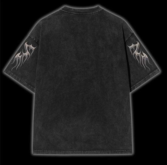 KARNAGE - Acid Washed Premium Oversized Unisex Tshirt | MITRASO