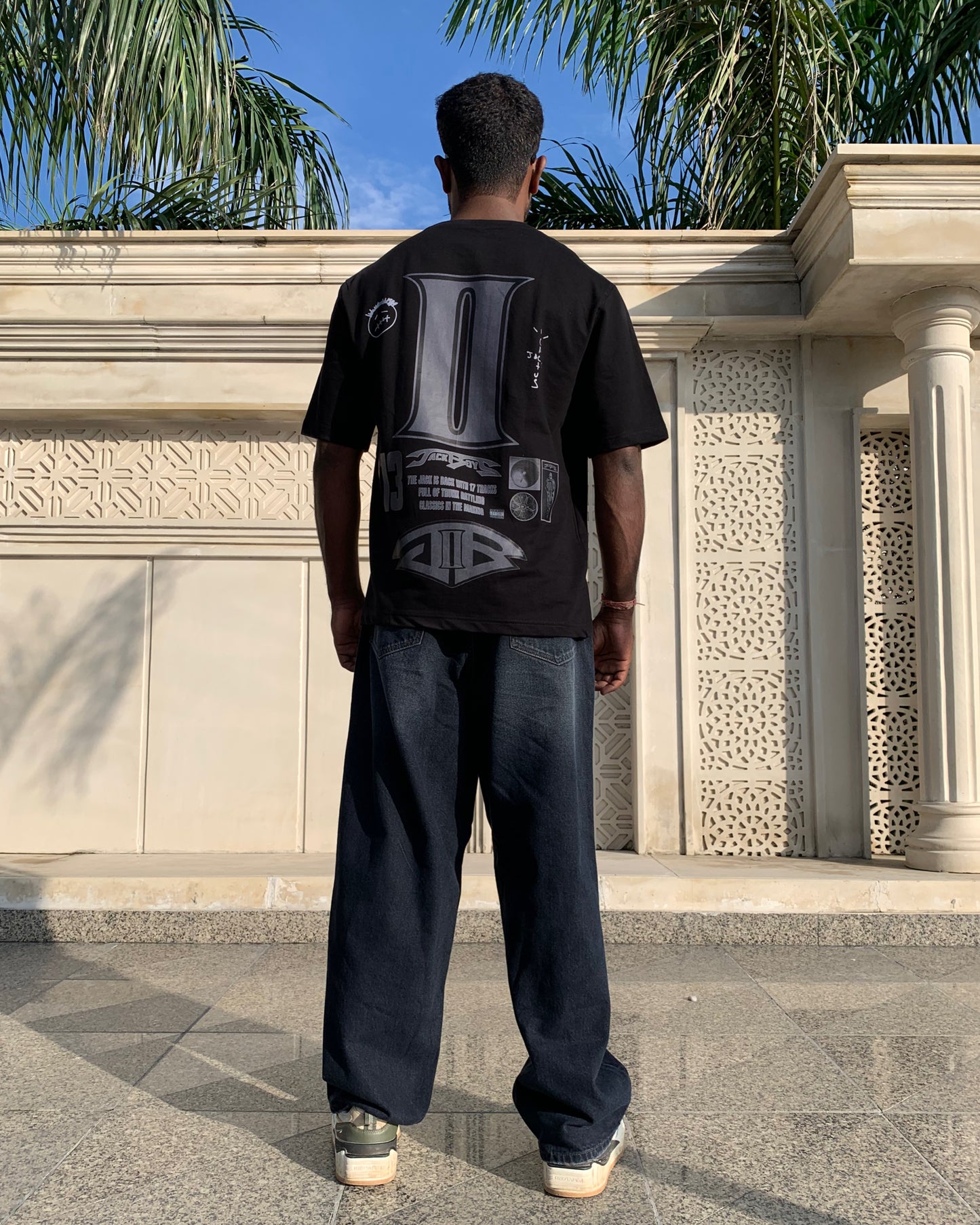 Travis Scott Jackboys- Oversized Premium Unisex Tshirt | Black