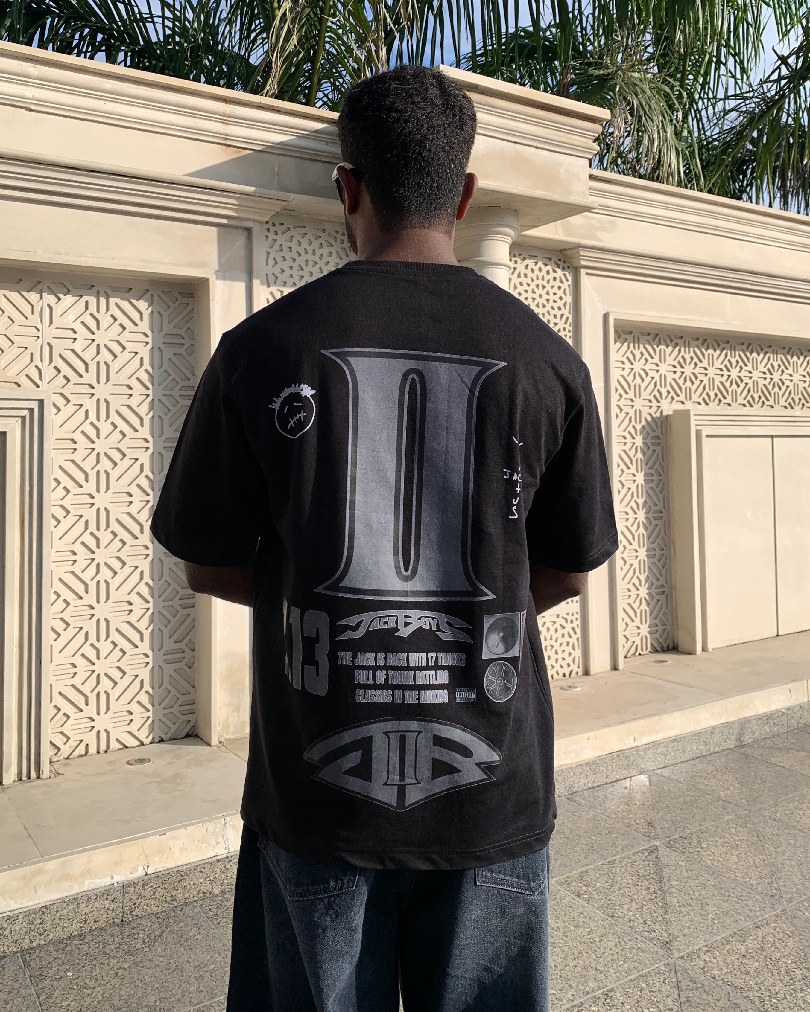 Travis Scott Jackboys- Oversized Premium Unisex Tshirt | Black